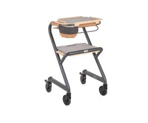 The Ramp People Saljol Indoor Rollator - Medium Velvet Grey Walker Mobility Aid