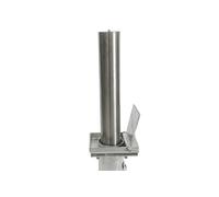 The Ramp People Stainless Steel Retractable Bollard - Silver Heavy Duty Telescopic Security Bollard for Car Parks and Driveways
