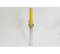 The Ramp People Stainless Steel Security Post - Yellow Heavy Duty Retractable Telescopic Bollard for Driveways, Car Parks