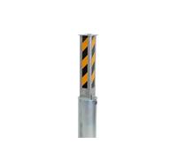 The Ramp People Telescopic Bollard for Car Parks and Driveways Heavy Duty Reflective - Black/Yellow
