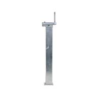 The Ramp People Telescopic Bollard - Silver Steel Telescopic Security Post For Driveways And Car Parks