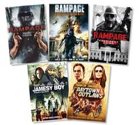 The Rampage Trilogy DVD Collection + 2 Bonus Movies: Rampage/ Rampage Capital Punishment / Rampage President Down/ Jamesy Boy/ The Baytown Outlaws