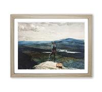 The Ranger Adirondacks By Winslow Homer Classic Painting Framed Print | A4 Oak Framed Wall Art | Ready to Hang | Classic Historical Picture | Living Room Bedroom Lounge Office