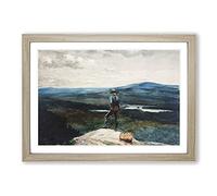 The Ranger Adirondacks by Winslow Homer Framed Print | A2 Oak Framed Wall Art | Ready to Hang | Modern Nature Picture | Living Room Bedroom Lounge Office