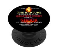 The Rapture Will Shock The World Are You Ready PopSockets Adhesive PopGrip