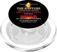The Rapture Will Shock The World Are You Ready PopSockets PopGrip for MagSafe