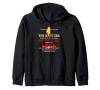 The Rapture Will Shock The World Are You Ready Zip Hoodie