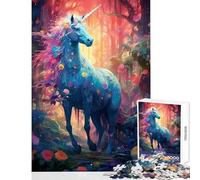 The Rare Blue Unicorn Teenager Jigsaw Puzzles 1000 Pieces Enhance Mindful Thinking And Focus Relaxing Stress Relief Game (50x75cm)