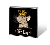 The Rat King Custom Lapel Pins Square Brooch Tie Suit Dress Accessories for Men Women Wedding Birthday