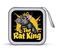 The Rat King Cute CD Case Portable DVD Storage Small CD Holder Organizer for Home Travel