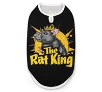 The Rat King Cute Dog Shirts Sleeveless T-Shirt Pet Tank Top Soft Summer Vests Clothes for Dogs And Cat L