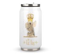 The Rat King Printed Stainless Steel Tumbler Travel Coffee Mug Insulated Water Cup with Lid and Straw