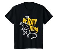 The Rat King | Rats Lover | Funny Rat T-Shirt, Youth, Black, Large