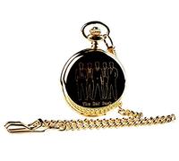 The Rat Pack Gold Pocket Watch 24k Plated in Wooden Gift Case Frank Sinatra Dean Martin Sammy Davis Junior