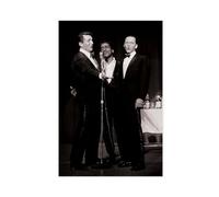 The Rat Pack Performing Music Band Canvas Poster Wall Art Decor Print Picture Paintings for Living Room Bedroom Decoration Unframe-style 12x18inch(30x45cm)