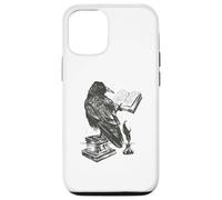 The Raven Book and inkwell & quill pen Edgar Allan Poe Meme Case for iPhone 12/12 Pro