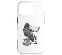 The Raven Book and inkwell & quill pen Edgar Allan Poe Meme Case for iPhone 16 Pro
