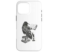 The Raven Book and inkwell & quill pen Edgar Allan Poe Meme Case for iPhone 16 Pro Max