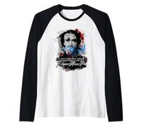 The Raven Edgar Allan Poe Fan Art apparels and Gifts Raglan Baseball Tee