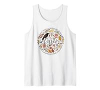 The Raven Quote, Gothic Literature Inspired Floral Raven Ar Tank Top