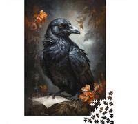 The Raven Scholar 1000-Piece Puzzle for Adults, 70x50cm/1000pcs; White Card Pieces for A Neat Table; to Return to Whenever Time Permits