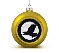 The Ravens Flying at Night Christmas Baubles Hanging 4PCS