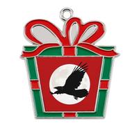 The Ravens Flying at Night Christmas Tree Ornaments Decor Trapezoid