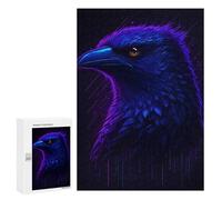 The Ravens Head, 300 PCS Wooden Picture Puzzle for Grown-Ups, Home Décor Activity - for Quiet Evenings And Focused Play