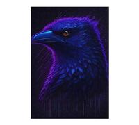 The Ravens Head Themed Wooden Jigsaw Puzzle for Adults, 300 PCS