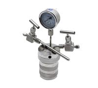 The Reactor of Hydrothermal Synthesis Autoclave Can Connect Hydron with PTFE Lining Pressure Gau, with A of 180C for DIY Use(50ML Full Set)