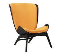The Reader Armchair Black Oak/Tangerine