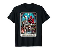 The Reader at Christmas Tarot Card and X-Mas Krampus Devil T-Shirt
