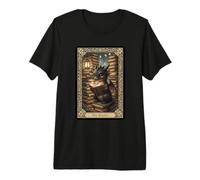 The Reader Cute Dragon Book Tarot Fantasy Library Premium T-Shirt
