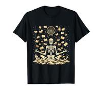 The Reader Dreamcatcher Skeleton Reading Book T-Shirt
