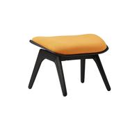 The Reader Ottoman Black Oak/Tangerine
