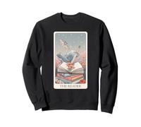 The Reader Tarot Card Aesthetic Moth Sword Romantasy Book Sweatshirt