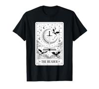 The Reader Tarot Card Bookworm Books Lover Dragon Librarians T-Shirt