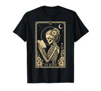 The Reader Tarot Card Bookworm Skeleton Reading T-Shirt