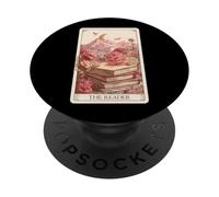The Reader Tarot Card Romantasy Book Dragon Funny Bookish PopSockets Adhesive PopGrip