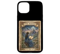 The Reader Tarot Card Romantasy Dragon Fantasy Book Lover Case for iPhone 15 Plus