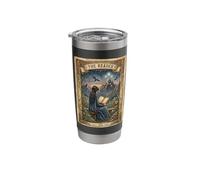 The Reader Tarot Card Romantasy Dragon Fantasy Book Lover Stainless Steel Insulated Tumbler