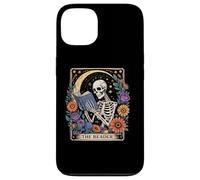 The Reader Tarot Card Skeleton Reading Book Bookish Bookworm Case for iPhone 13