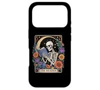 The Reader Tarot Card Skeleton Reading Book Bookish Bookworm Case for iPhone 17 Pro