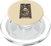 The Reader Tarot Card Skeleton Reading Book Bookworm Bookish PopSockets PopGrip for MagSafe