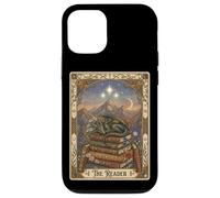 The Reader Tarot Card Sleeping Dragon Bookish Fantasy Moon Case for iPhone 12/12 Pro