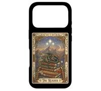 The Reader Tarot Card Sleeping Dragon Bookish Fantasy Moon Case for iPhone 17 Pro