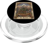 The Reader Tarot Card Sleeping Dragon Bookish Fantasy Moon PopSockets PopGrip for MagSafe