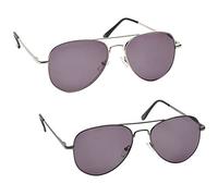 The Reading Glasses Company Silver Gun Metal Grey Sun Readers Value 2 Pack UV400 Mens Womens SS8-87 +2.50