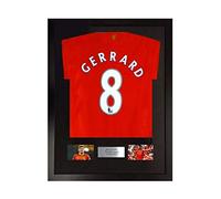 The Readymade Framing Co Frame For Any Signed Football Shirt Front or Back, Free Personalised Plaque, 600mm x 800mm, Black