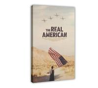 The Real American Movie Poster Canvas Poster Bedroom Decor Landscape Office Room Decor Gift 20x30inch(50x75cm)